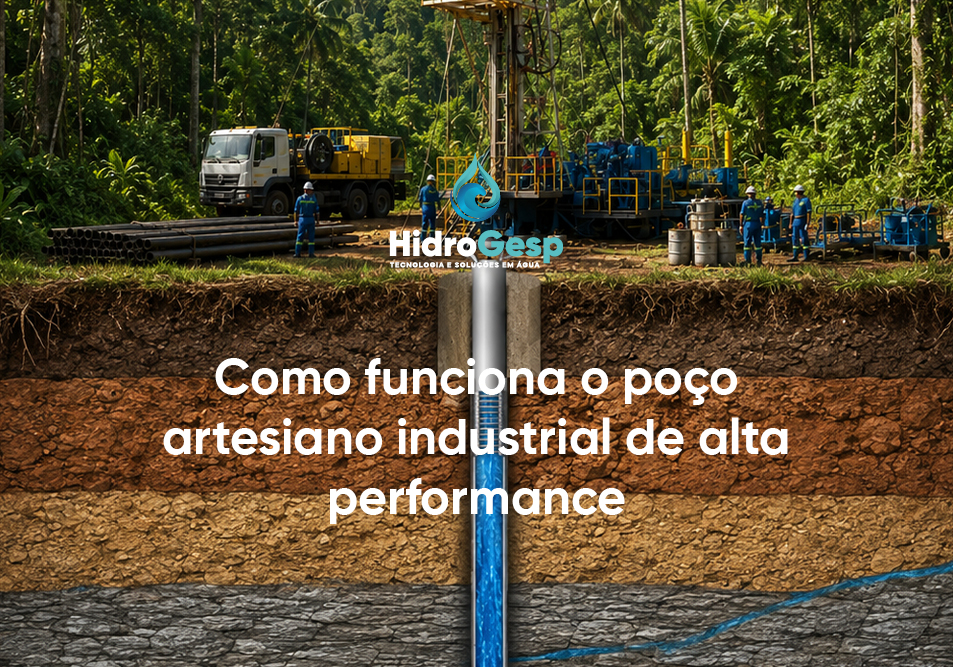 Poço artesiano para indústrias